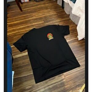 Santa Cruz Skateboards Black Tee with Vibrant Logo